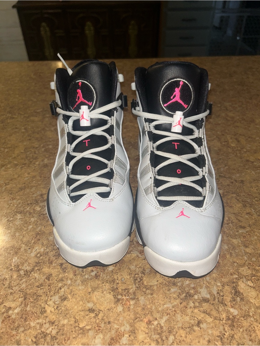 Nike Jordan Basketball Shoes - White & Pink